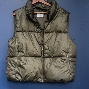 Old Navy Olive Puffer Vest